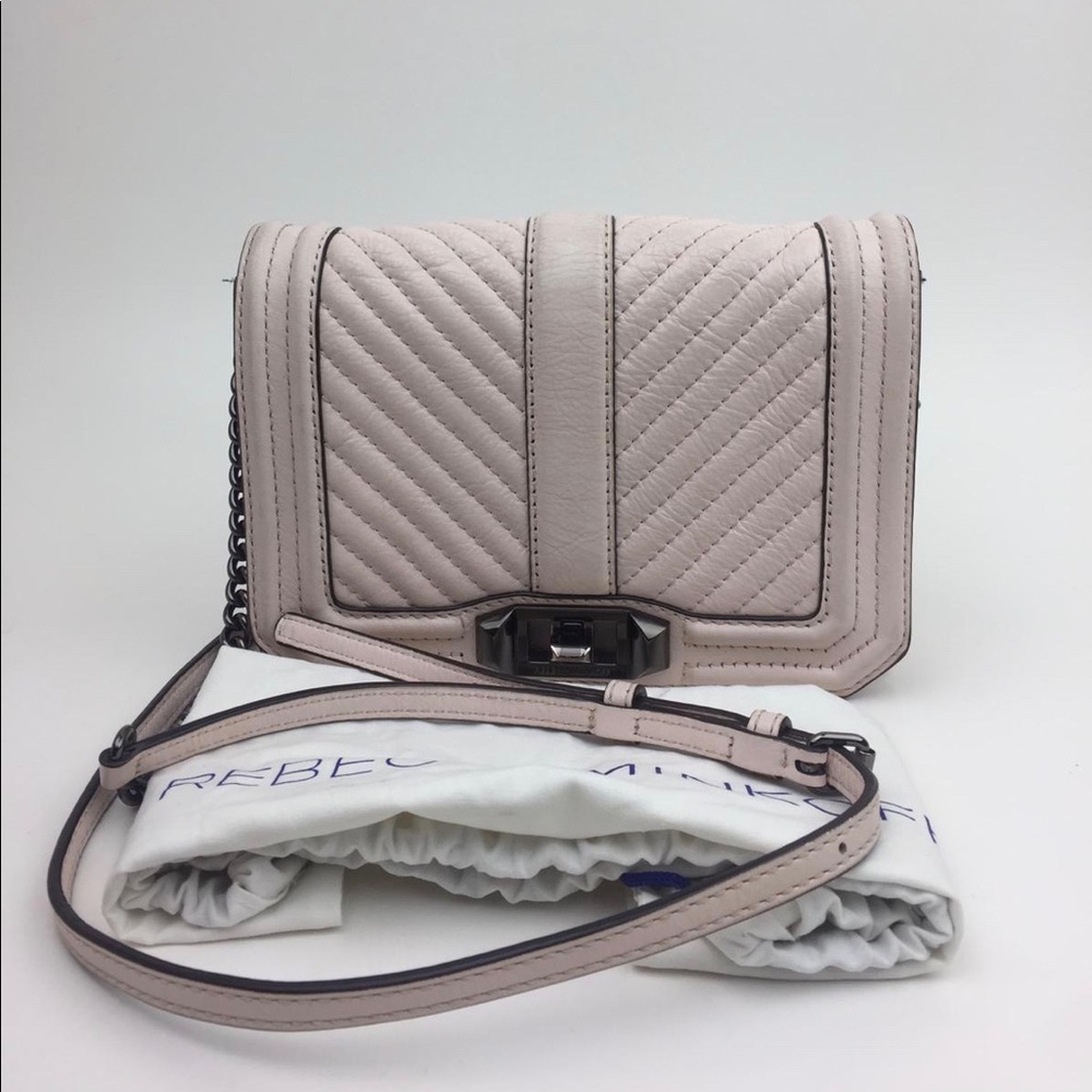 Rebecca Minkoff Chevron Quilted Small Love… - Picture 1 of 8